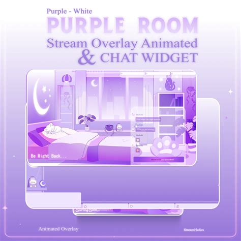Glowing Room Stream Overlay Animated Pack Stream Overlay Animated Cute