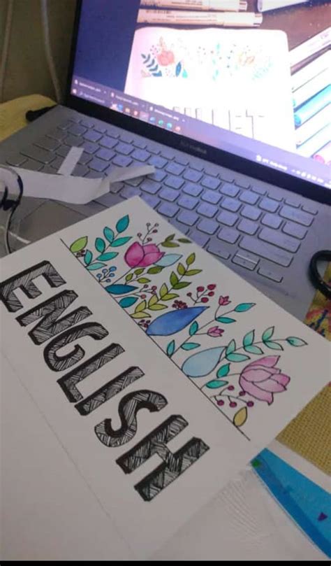 English Cover Page English Front Page Bond Paper Design Front Page