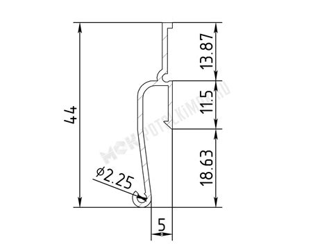 Профиль ПФ-7206 ЕвроФлекси стеновой теневой EURO 02 — купить по ...