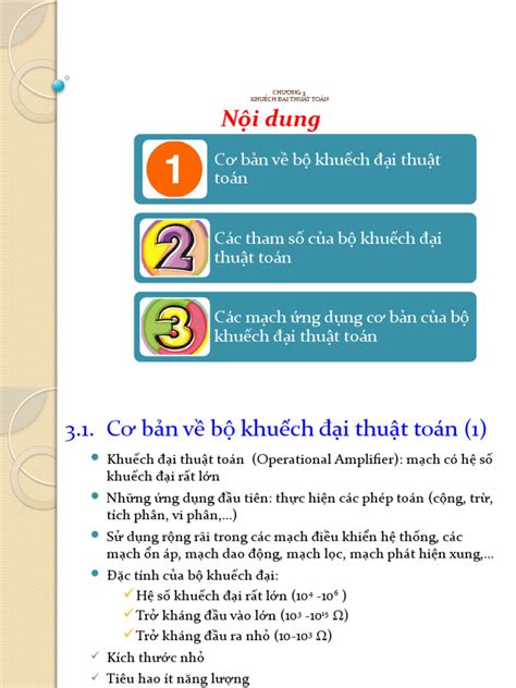 Chapter3 Operational Amplifier | PDF
