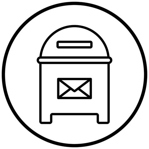 Po Box Icon Style 9485295 Vector Art At Vecteezy