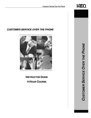 Fillable Online Customer Service Over The Phone Fax Email Print Pdffiller