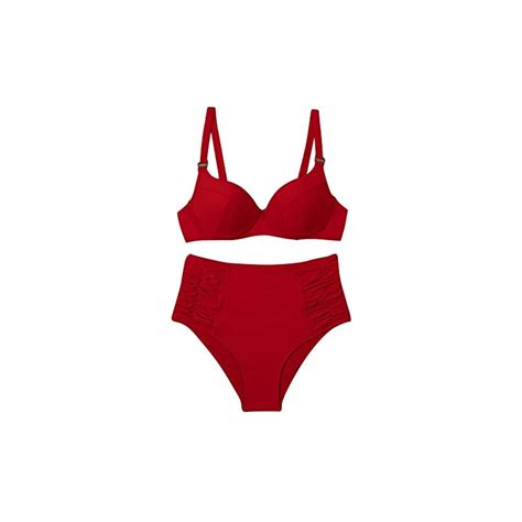 Luoluoluo Costume Da Bagno Da Donna In Due Pezzi Bikini Sexy Moda Tinta Unita Classico Halter