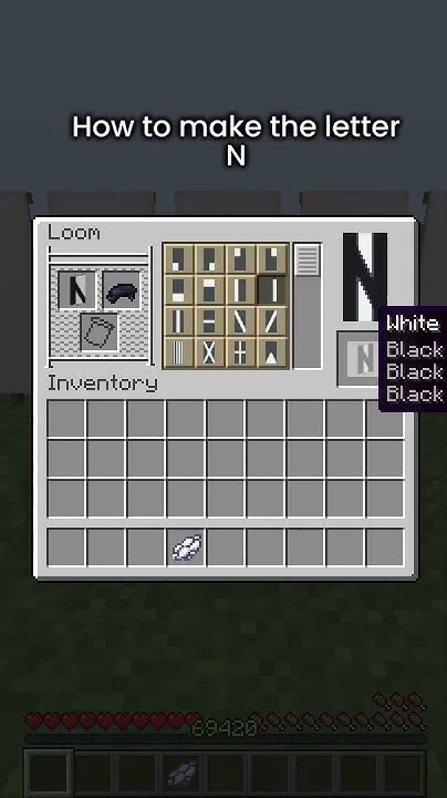 How To Make The Letter N As A Banner In Minercraft Banner Tutorial