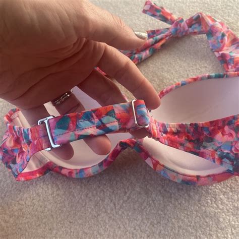 Venus Swim Venus String Bikini Set Push Up Halter Bra Top Tassel Fringe Bottoms Cheeky Swim