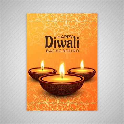 Decorative diwali greeting card template design 258260 Vector Art at ...