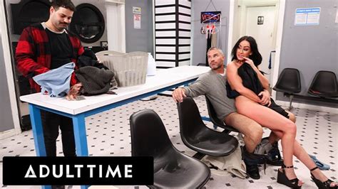 ADULT TIME Sneaky Public Laundromat With Stranger Fuck For Insatiable Slut Jennifer White