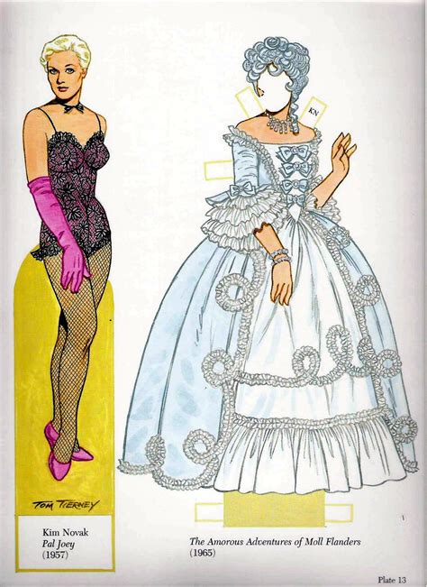 Poupées Papiers / Paper Dolls - Glamorous movie stars of the sixties