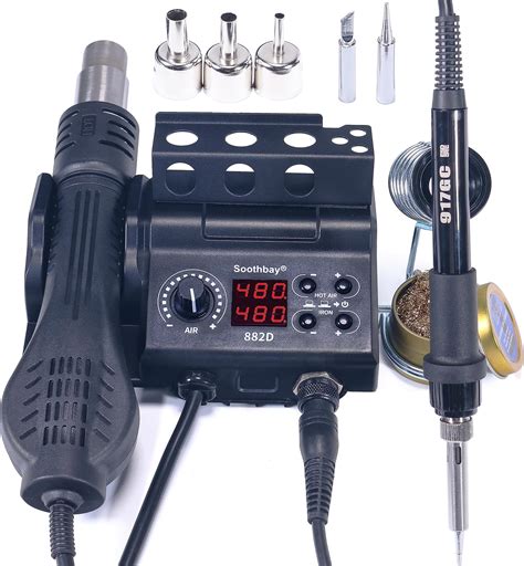Soldering Iron Station In Hot Air Gun Rework Station Kit Soldering Station Kit With