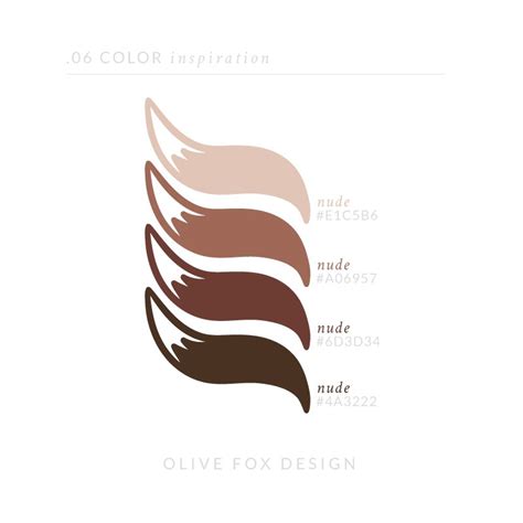 Color Inspiration Nude Olive Fox Design