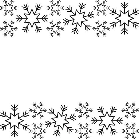Printable Winter Border Crossing Free Download And Print For You