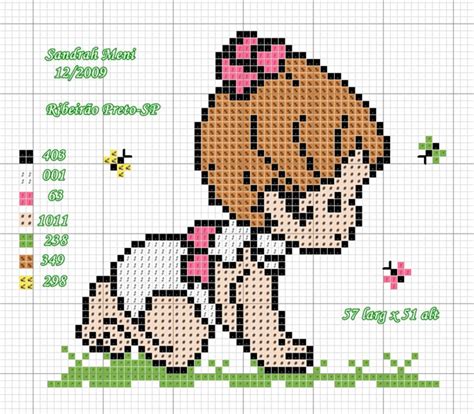 Grafico Ponto Cruz Meninas - Edilse Bordados: Gráficos para meninas em ponto cruz!!!