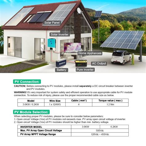 Promotion Daxtromn Onduleur Solaire Hybride W Chargeur Solaire