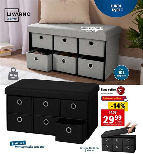 Promo Banc Coffre Livarno Home Chez Lidl Icatalogue Fr