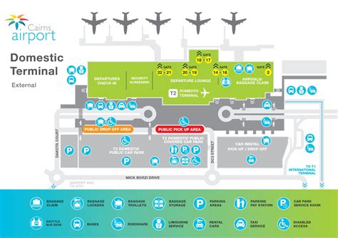 Cairns International Airport Terminal Map (2024) - All Maps