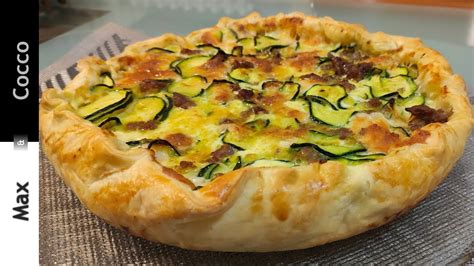 TORTA RUSTICA Di SFOGLIA Con ZUCCHINE E SALSICCIA YouTube