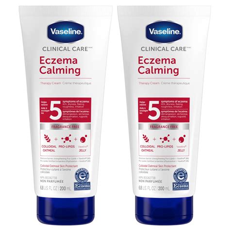 amazoncom vaseline eczema calming hand body cream lotion  dry