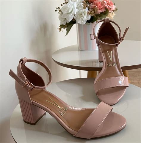 Sand Lia Salto Grosso Rosa Nude Vizzano Sand Lia Feminina Vizzano Usado Enjoei