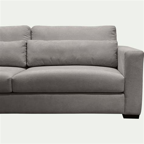 canape  places fixe en tissu gris anthracite basso alinea