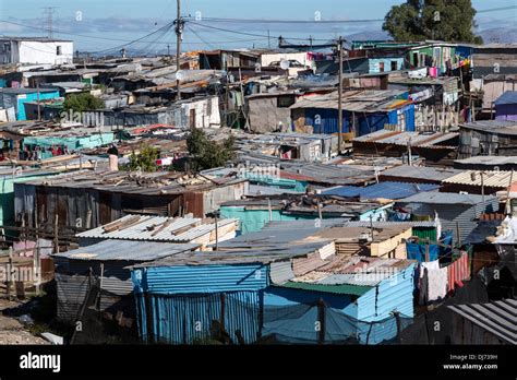 South Africa Cape Town Khayelitsha Township Stock Photo Royalty Free