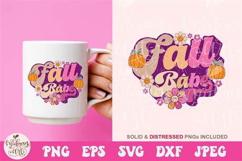 Fall Babe Svg Retro Fall Sublimation By Midmagart Thehungryjpeg