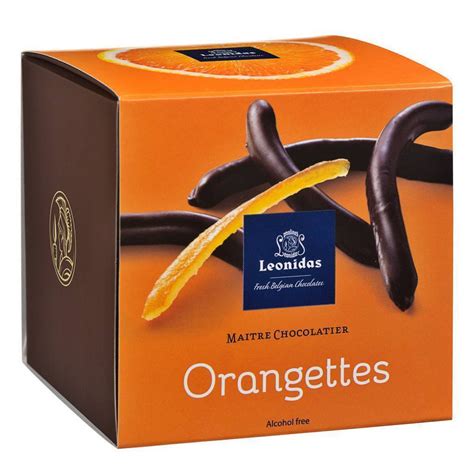 Премиальные бельгийские конфеты Leonidas "Orangettes" апельсиновые ...
