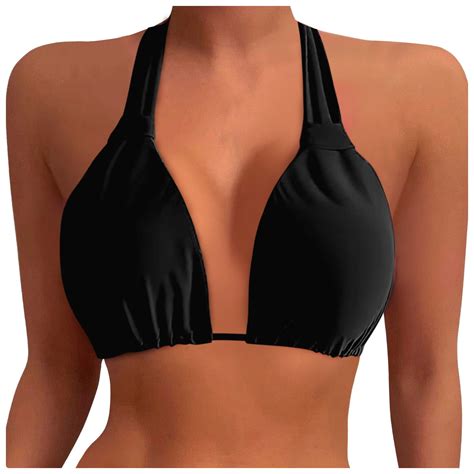 Anineo Women Swimwear Plus Size Bikini Tops Large Bust Swim Tops Full Coverage Swimsuit Tops