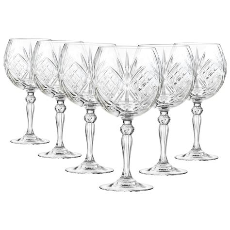 Rcr Crystal Melodia Gin Glasses 650ml Pack Of 6 Tesco Groceries