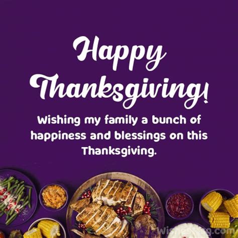 Thanksgiving Wishes for Family & Family Members - WishesMsg