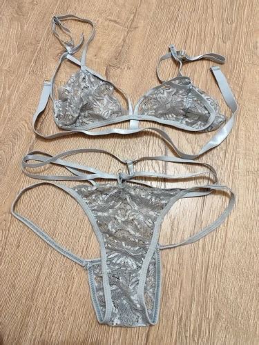 Serenity Deep V Neck Lace Lingerie Set Naughtytrove