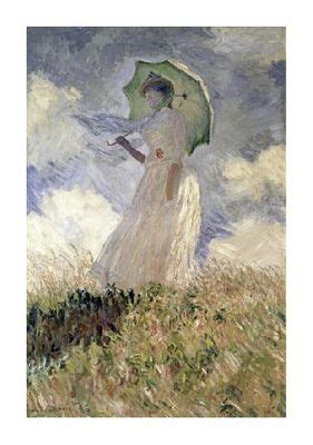 Claude Monet Fine Art Open Edition Gicl E Woman With A Parasol Turned