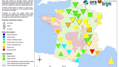 Des nappes phréatiques avec des niveaux bas au 1er mai 2022