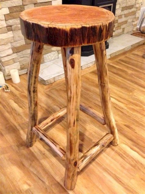 Inspiring Rustic Log Bar Stools Ideas Diy And Furniture Rusticlogfurnitureinspiration Rustic