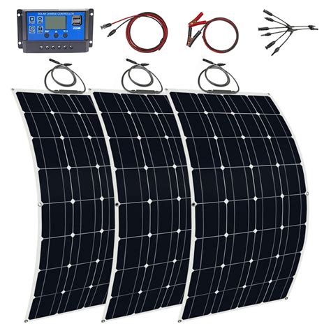 300W Solar Panel Kit Komplette 12V Monokristalline 200W Hohe Effizienz