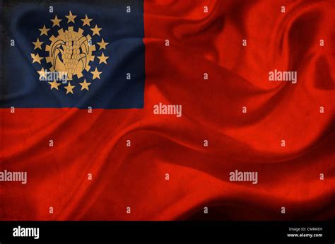 Myanmar Waving Flag Stock Photo Alamy