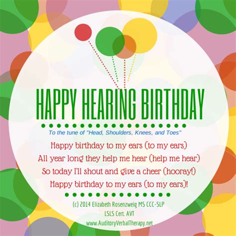 Celebrating Hearing Birthdays | Auditory Verbal Therapy