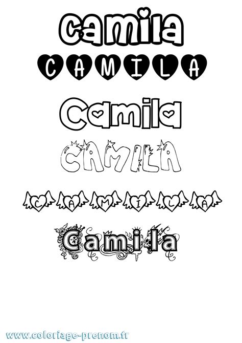 Camila Coloring Page Coloring Pages