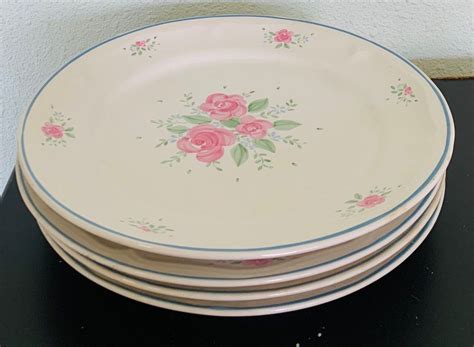 vintage rose design porcelain plate  years furniture home living