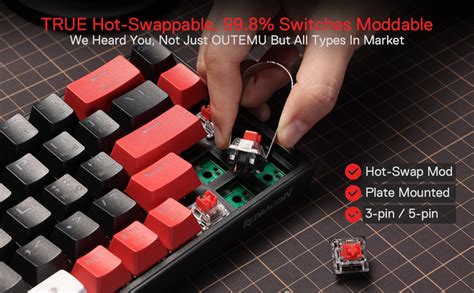 Redragon K Pro Castor Wireless Rgb Gaming Keyboard Keys Hot Swappable Compact