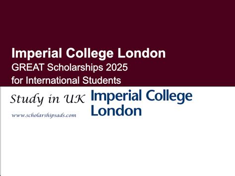 Imperial College London Uk Offers Great Scholarships 2025 For