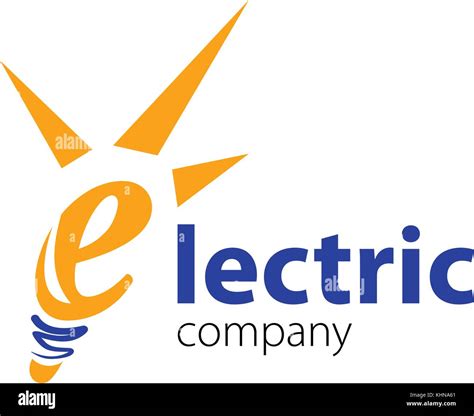 Electrique Logo Banque Dimages Vectorielles Alamy