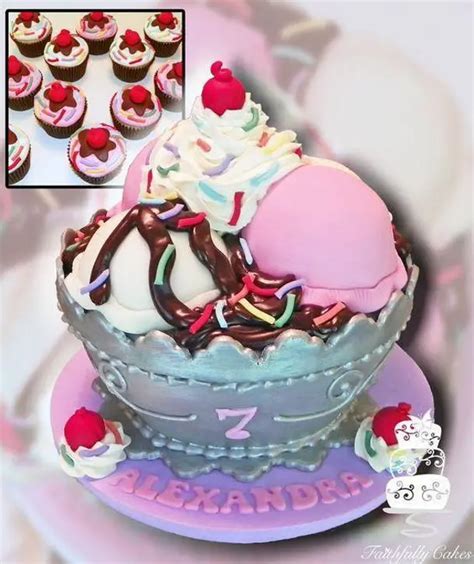 Ice Cream Sundae Birthday Cake