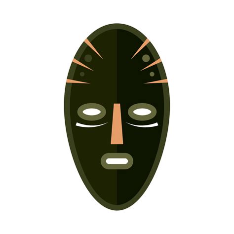 Rustic African Mask 10469572 Vector Art At Vecteezy