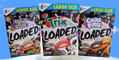 Review General Mills Loaded Cereals Cinnamon Toast Crunch Trix