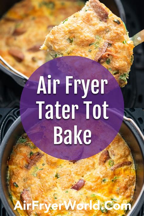 Air Fryer Tater Tot Breakfast Casserole Recipe | Air Fryer World