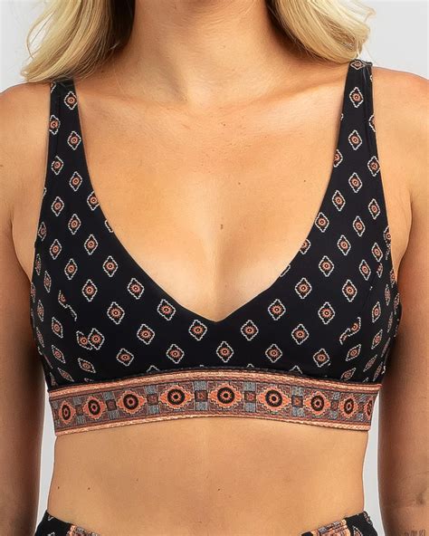 Shop Rip Curl Pacific Dreams D Dd Bikini Top In Black Fast Shipping Easy Returns City