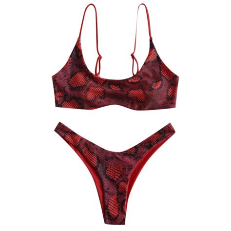 Women Triangle Bikini Tankini Set Push Up Swimwear Grandado