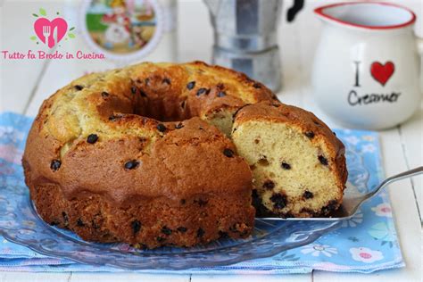 Ciambellone Al Latte E Gocce Di Cioccolato Tutto Fa Brodo In Cucina