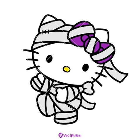 Hello Kitty Mummy Svg Halloween Svg Cut File Cricut Png Vector