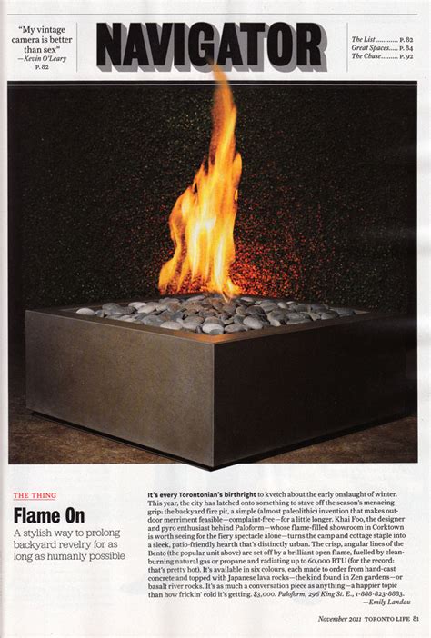 Bento Modern Fire Pit In Toronto Life Paloform